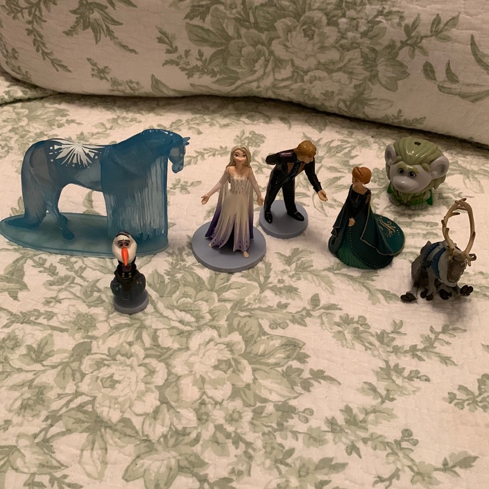𝅺Disney Frozen 2 II Figurine Set Elsa Anna Kristoff Olaf Sven Nuk Troll extra